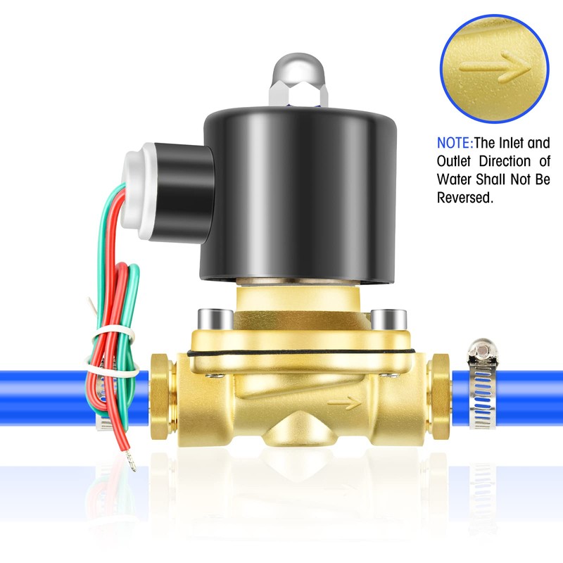 TAILONZ PNEUMATIC 1/4 Inch BSP 12V Brass Electric Solenoid Valve
