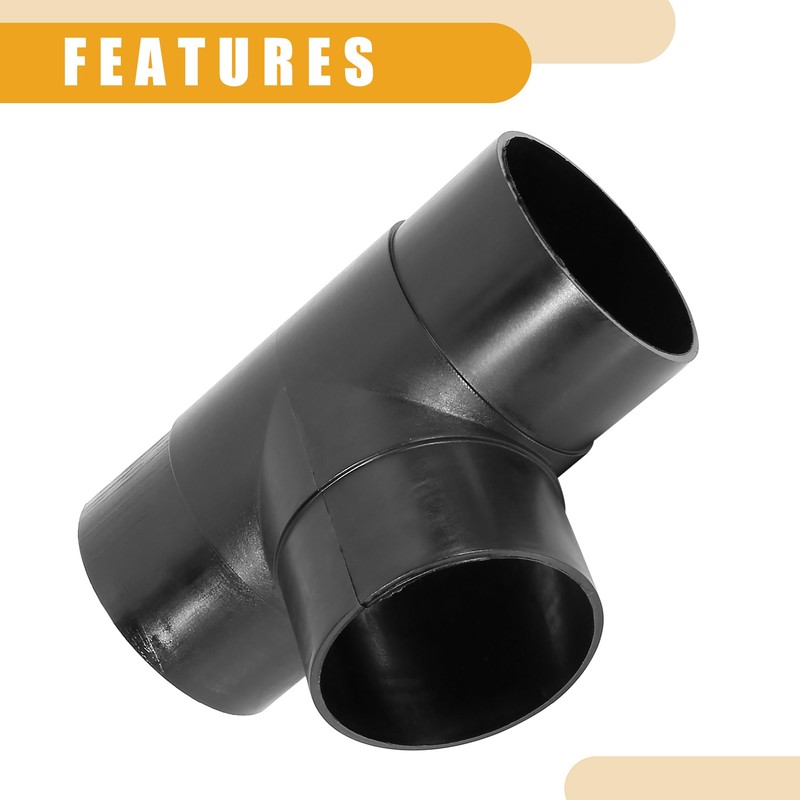 Partuto 1 Pc 60mm Universal Car 3 Way Air Ducting