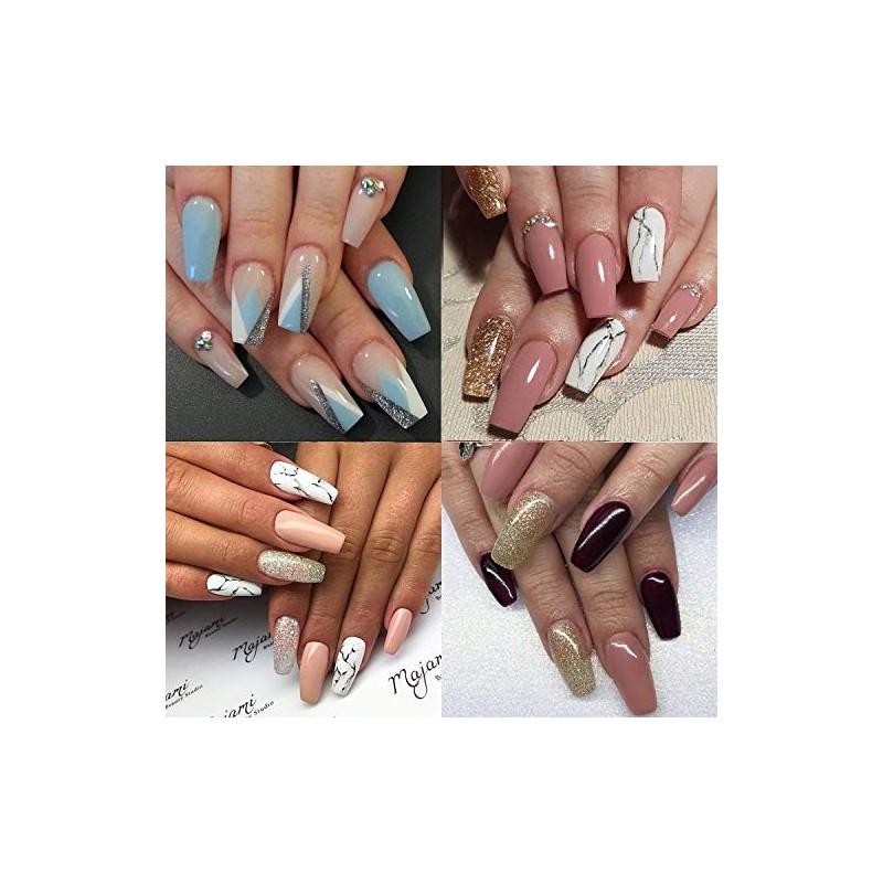 500 Pcs Nails Uñas Postizas Full Cover Nail Uñas Falsas