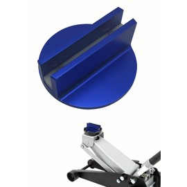 FYWZ Pinch Weld Jack Pad - Aluminum Jack Pads with Large Slotted Grooved Magnetic Jack Pad Pad for Universal Vehicles 0.4" Slotted Aluminum Groove Frame Guide Rail Adapter (Blue 1 Pack)