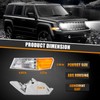 nifeida Front Turn Signal Side Marker Lamp Replacement for Jeep