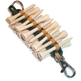 RedVex Paracord Golf Tee Holder - Baylor Colors Gold