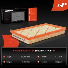 A-premium - Filtro de aire para motor y cabina de 2 piezas, carbón activado para Toyota Camry 2012-2017, RAV4/Avalon 2013-2018 y Lexus ES300H 2013-2018, LS460 2007-2017, LS600H 2008-2016, HS2500, HSH