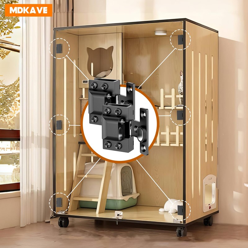 Mdkave Glass Door Hinges,Soft Close Hinges for Glass Cabinet Doors，304