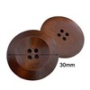10 Round Brown Wooden Buttons Big Wooden Button 30mm with