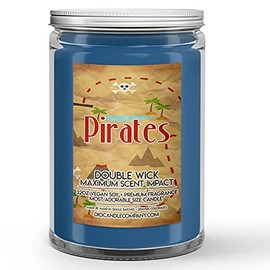 Pirates Candle (32oz) Sea Salt Ozone and Wood Scented Soy