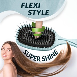 MarQus - Hair Brush with Boar Bristles - Paddle Brush for Any Hair Type with Even More Bristles - Hair Brush without Pulling