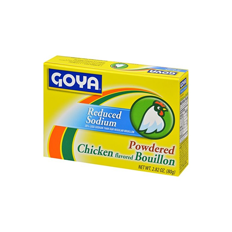 Goya Foods Chicken Bouillon Reduced Sodium, 2.82 Ounce