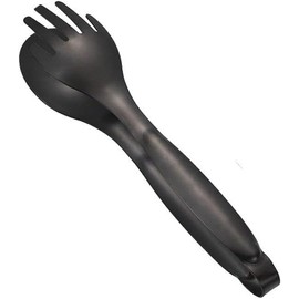 Cooking Tongs,Kitchen Tongs,Tongs For Cooking,Stainless Steel Food Serving Tongs Small Cooking Tongs 7.8Inch Tongs Kitchen Utensils for Salad, Barbecue, Buffet, Toast and Steak(Black)