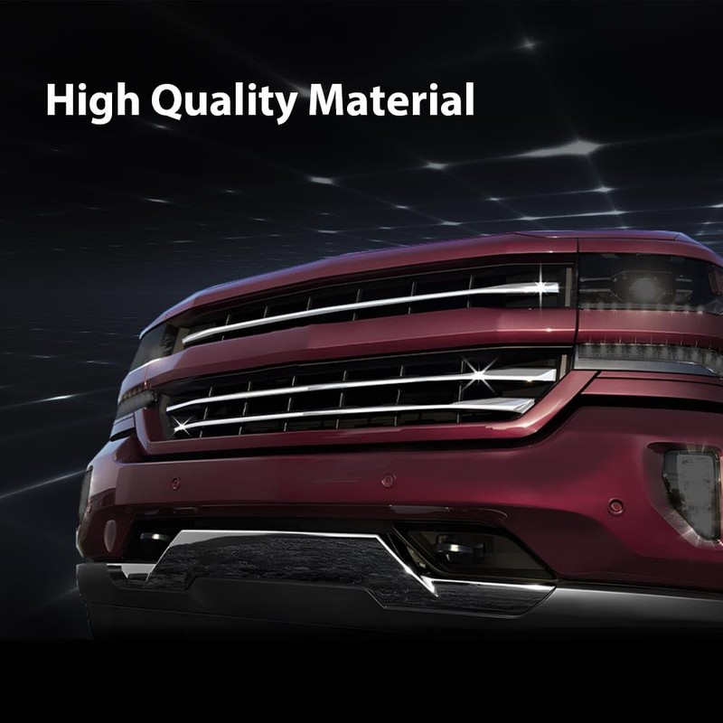 G-PLUS Chrome Grille Inserts Overlay Grill Cover, Compatible with Chevy