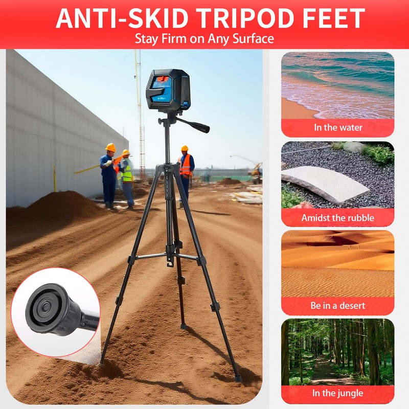 Laser Level Tripod Compatible with Bosch, Height Adjustable Laser Level