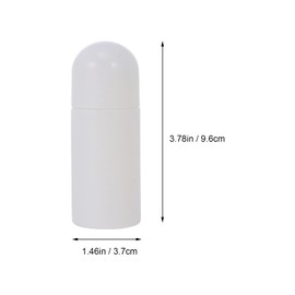 Lurrose Botellas pequeñas para líquidos, 8 botellas vacías de 50 ml de linimento líquido, dispensador de cabezal de esponja recargable para el cuidado de la piel, cosméticos de viaje, loción aplicadora, Color Variado, 9.6x3.7cm, Moda