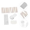 SAFIGLE Nail Art Stamping Plates Set Small Transparent Stamper Sponges