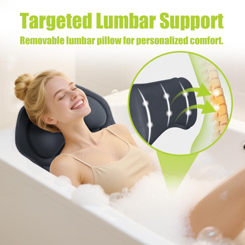 Bathland Full Body Bath Pillow for Tub - Extra Long