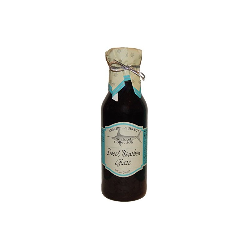 Braswells Seafood Collection Sweet Bourbon Glaze, 12 Fluid Ounce