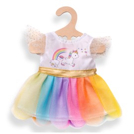Heless 1850 - Kleid für Puppen im Einhorn Henri Design, Größe 28 - 35 cm