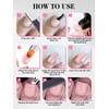 EBANKU 150PCS Poly Gel Nail Forms for Toes, Long Square