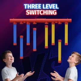 Jovyxar Reaction Time Training,Hand Eye Coordination Training-Solo/Dual Play,Reflex Game,Reflex Sticks,Upgrade Remote Control 3 Adjustable Speed,Drop Sticks Game for Kids & Adults