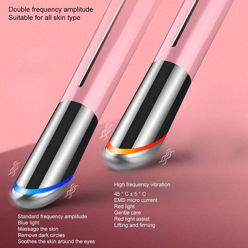 Red Blue Light Therapy Eye Massager Dark Circle Removal Hot