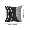 AUTUUCKEE Black and White Grey Cushion Covers, Set of 4