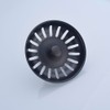 Kitchen Sink Drain Basket Strainer Filter/Stopper with Handle, Anti-Clog Kitchen
