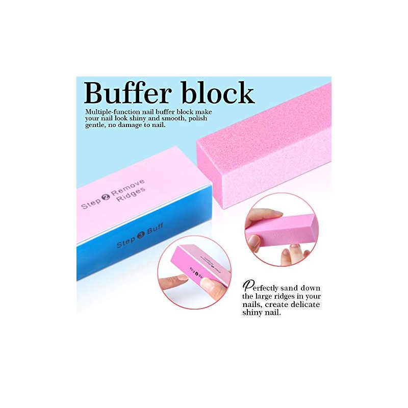 Lima de uñas y tampón - 3 limas de uñas