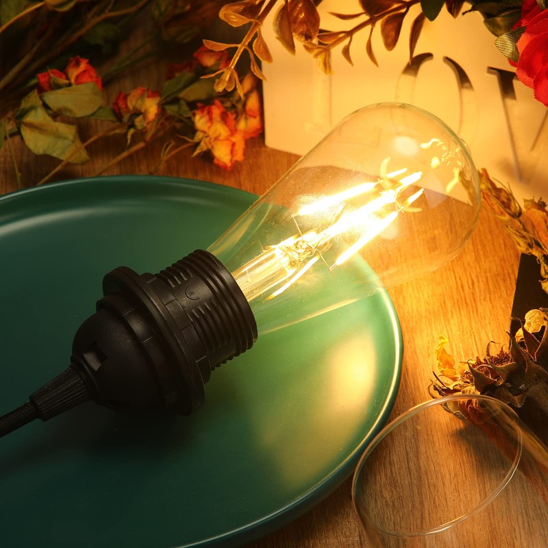 6 Pack Plug in Hanging Light Kit for Christmas E26/e27
