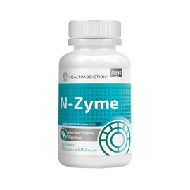 HEALTHADDICTION - Enzimas Digestivas Avanzadas, 60 Cpsulas de 400mg con Lactasa, Proteasa, Amilasa y Papana, Suplemento para Mejora Digestiva         