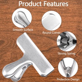 20 Piezas Clips de Metal para Bolsas de Alimentos, Pinzas de Acero Inoxidable para Cerrar Bolsas de Chip