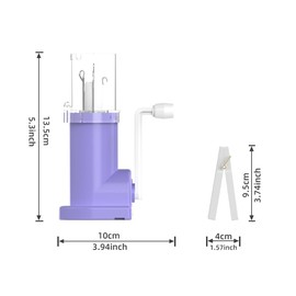 BEN YEDD 2025 New i Cord Knitting Machine Rope Knitting Mill Mid End Braiding Machine Ceiling Style Double Guide Mouth Groove Upgraded Weaving Artifact Yarn Rope DIY Tool（Purple and White）