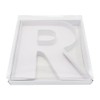 WENPACK 12" Fillable Cardboard Letter Box Clear Lid Candy Charcuterie