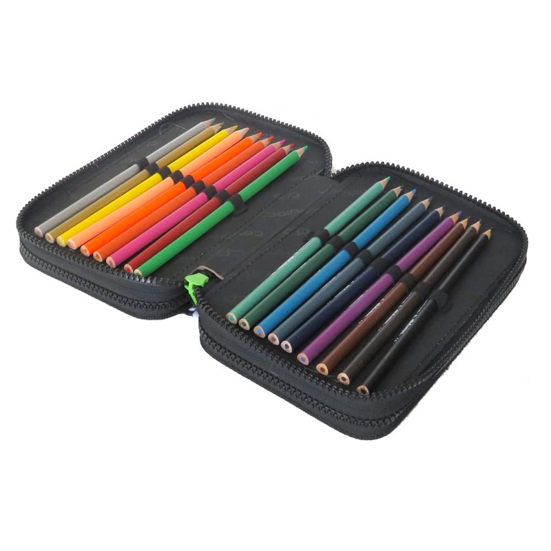 CoolPack XXL Pencil Case 3-Compartment School Pencil Case Triple Pencil