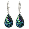 I-be, Paua Shell Abalone Drop Earrings, 925 Silver, 398204 KB,