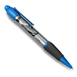 1 x Blue Ballpoint Pen (Black Ink) - Vintage Spitfire Plane Aviation #12729