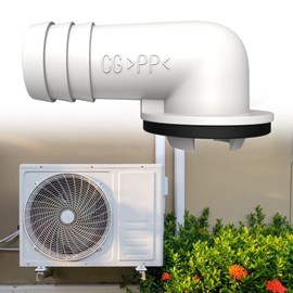 Air Conditioner Drain, Air Conditioner Drain Hose Connector Elbow Fitting with Rubber Rings Universal Fit Mini Split AC Unit and Window Air Conditioning Unit