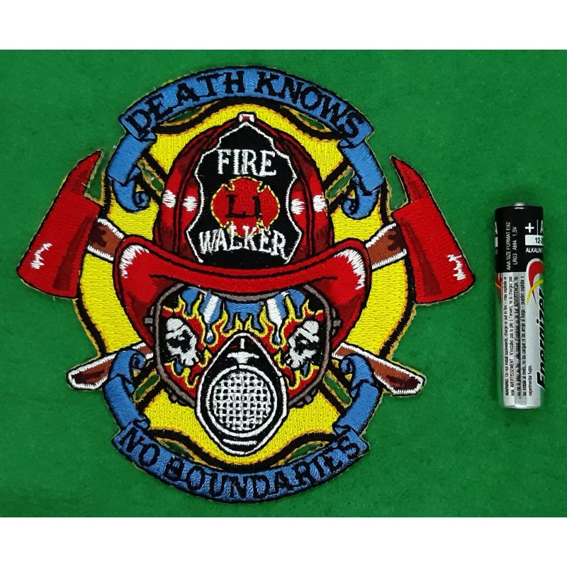 Fire Walker Death Knows No Boundaries - Iron On Sew