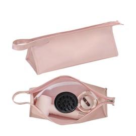 Bdfgh Travel Case Storage Bag for Dyson Airwrap and Shark Flexstyle Air Styling, Hairdryer Case Portable Water Resistant Carrying Bag Organizer for Dyson Supersonic &Accessories (Pink - Triangular)