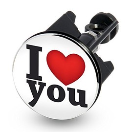 shoperama Waschbecken-Stöpsel Excenter-Stopfen - I Love You