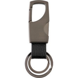 [Slip On] Key Ring (Carabiner Key Ring, ZHK-2202, Black, Square)