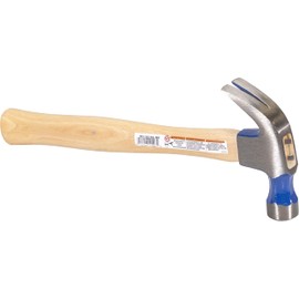 VAUGHAN Curved Claw Nail Hammer, Hickory Handle, 16 oz, Made In The USA, DO16, VN11403