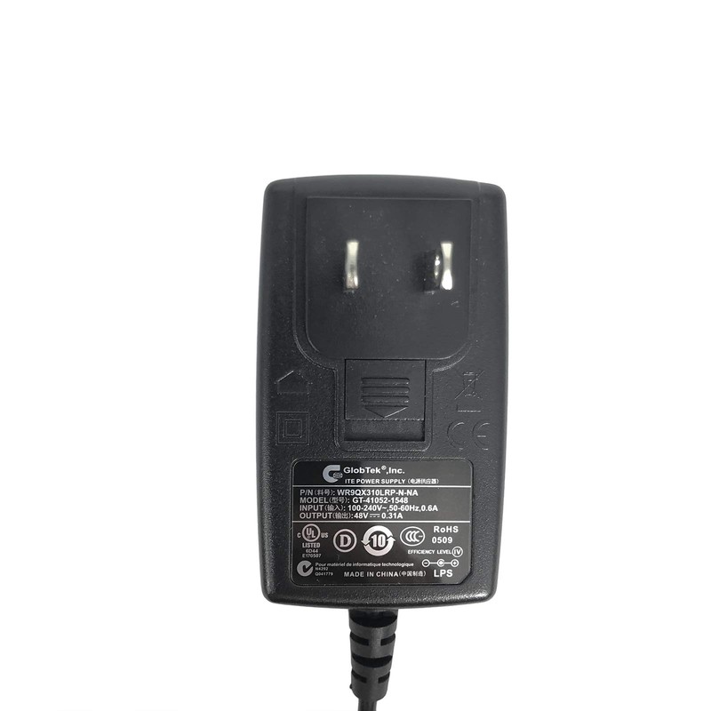 GlobTek GT-41052-1548 WR9QX310LRP-N-NA 48V 0.31A 5.5 * 2.1 mm ITE