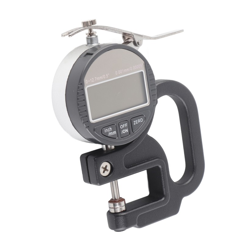 Digital Display Paper Leather Cloth Thickness Gauge Measuring Tool Range