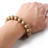 Gold Stone Bracelet 0.5 inches (12 mm), Orange, Made in