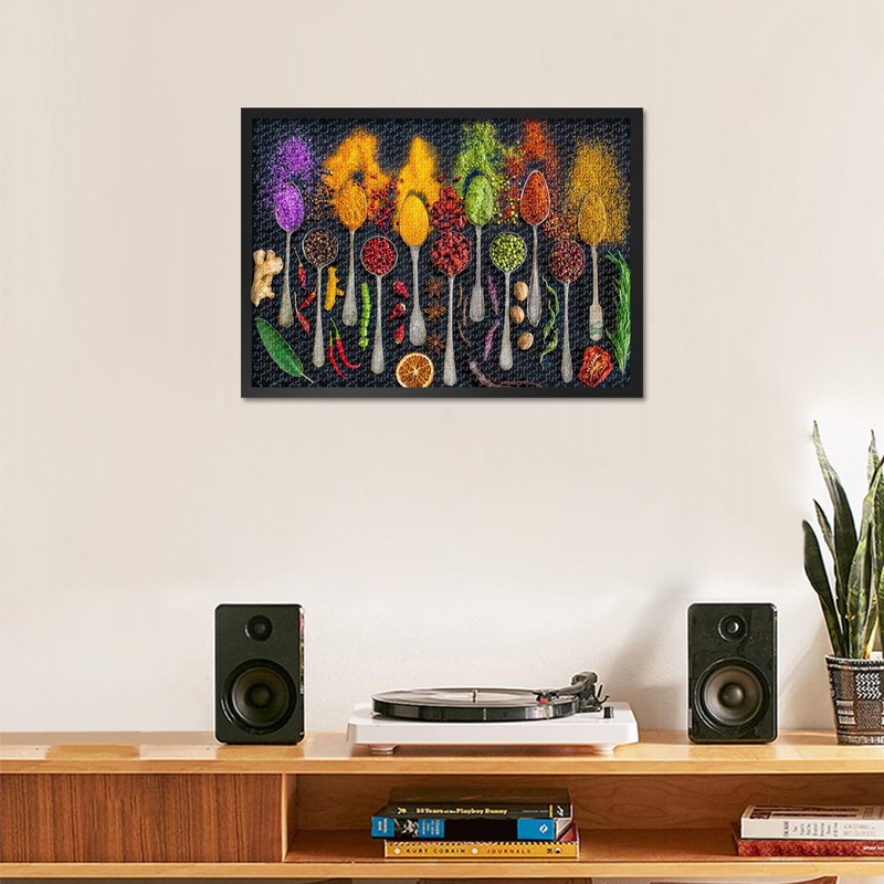 Puzzles for Adults 1000 Pieces Spices on Spoon Jigsaw Puzzles