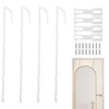 OXDFK 4 PCS Over The Door Mirror Hanger, Adjustable Door