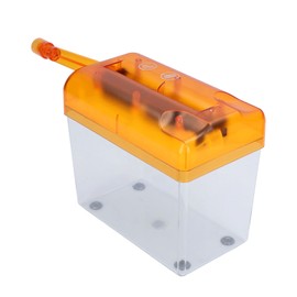 Desktop Micro Cross Cut Hand Shredder For Home Use Can Shred CDs DVDs Cards Cross Cut Dust Box Manual Shredder Portable Compact For Office School Office Use Electric (Orange)