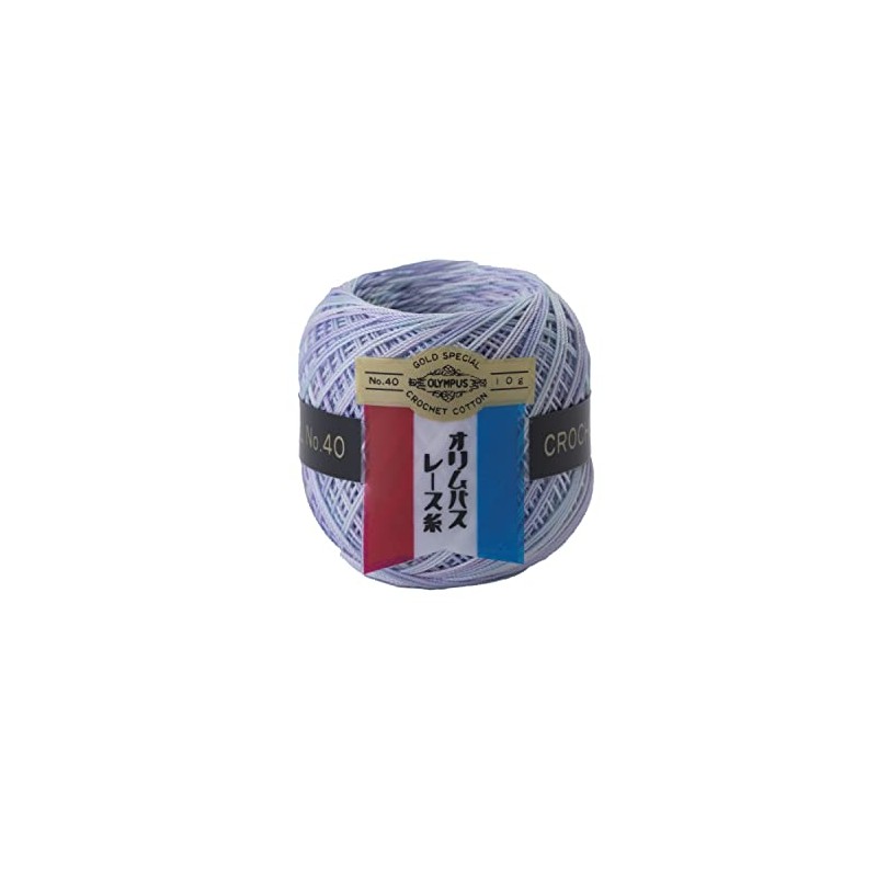 OLY-10G-M12 #40 Col.M12 Light Blue Line Gold Tag Mix Lace