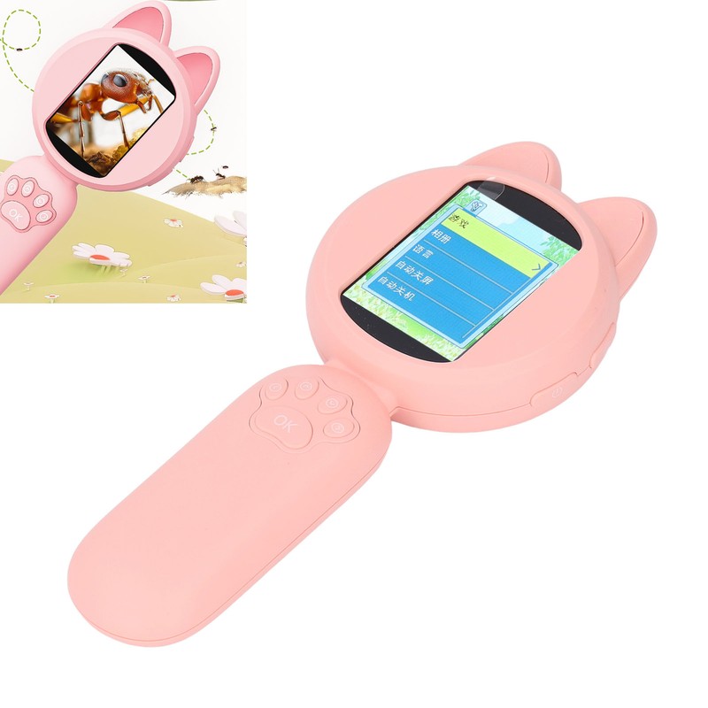 Digital Magnifying Glass 2.0 Inch IPS Screen Portable Handheld Microscope