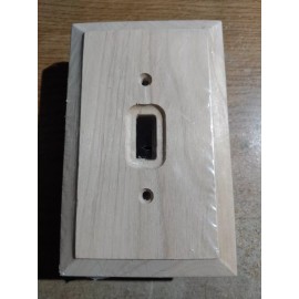 Amerelle 6 Amerelle Decor Baker Unfinished Solid Wood Wallplate 180TVP