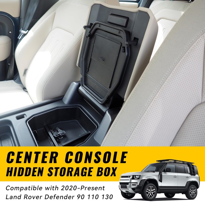 COOLAUTO Car Armrest Hidden Storage Box Tray Compartment Center Console